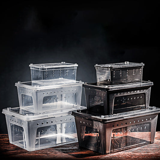 Reptile Gecko Lizard Tarantula Spider Insect Turtle Transparent Stackable Habitat Breeder Box Transport Hibernation