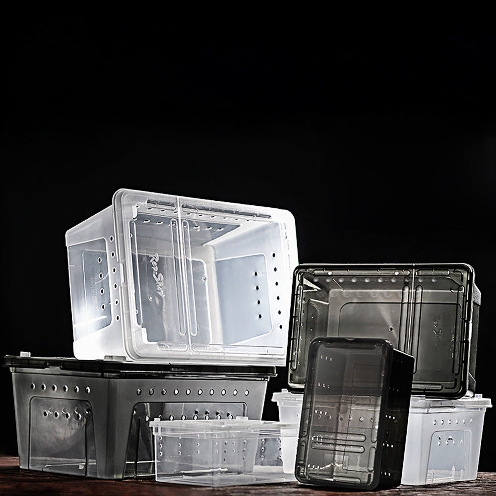 Reptile Gecko Lizard Tarantula Spider Insect Turtle Transparent Stackable Habitat Breeder Box Transport Hibernation