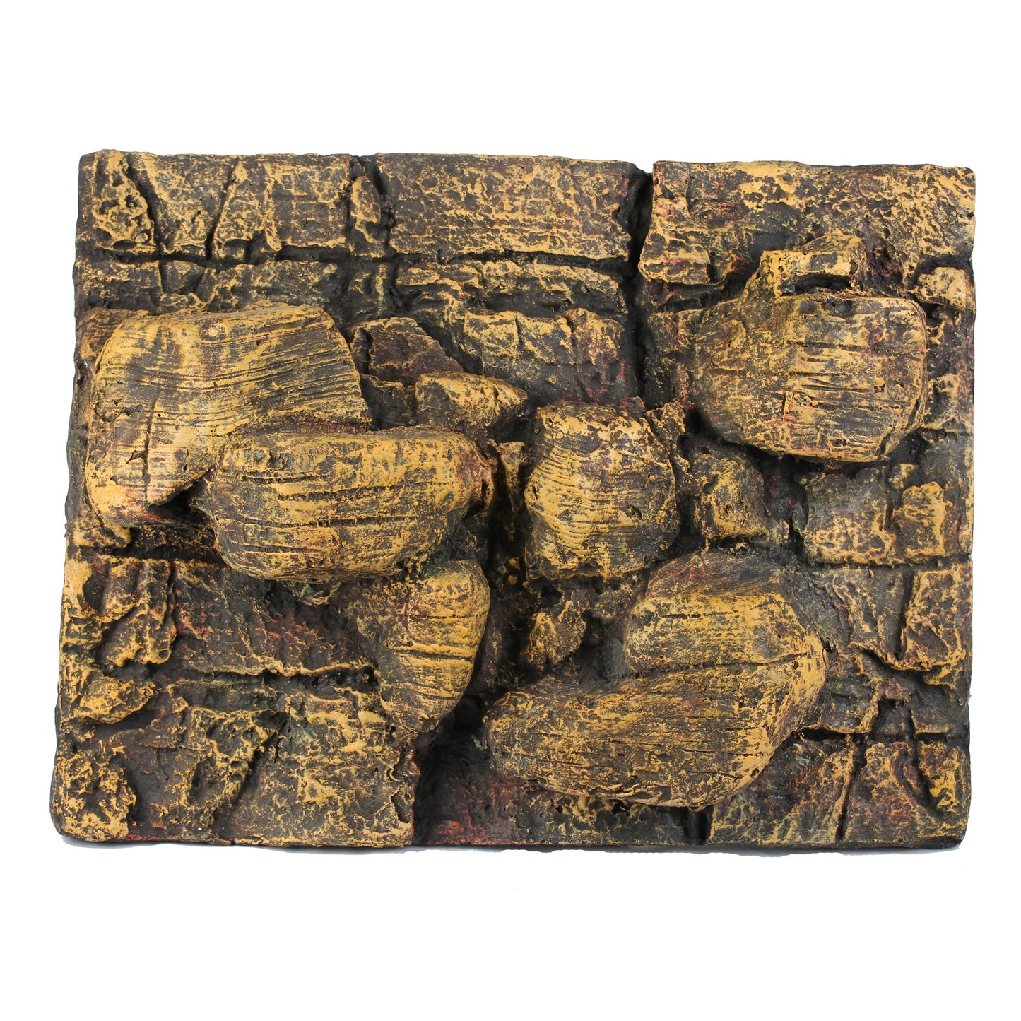 Yellow Desert Thick Rock 3D Background for Terrarium Aquarium Vivarium suitable for Tortoise Tarantula Frog Snake